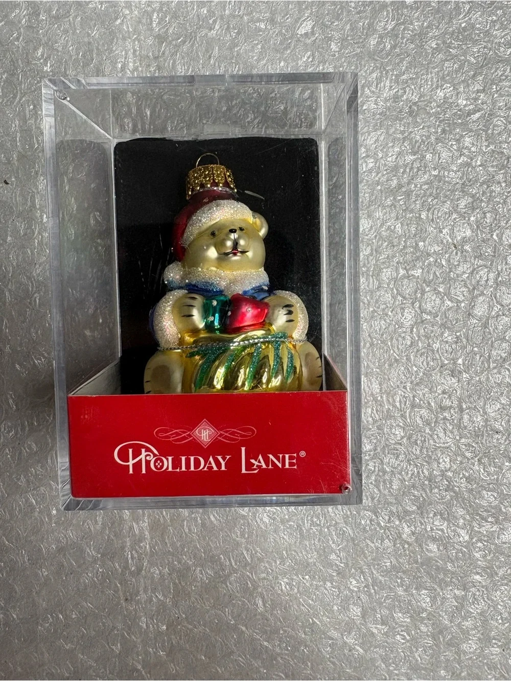 Holiday Lane Teddy Bear Christmas Ornament